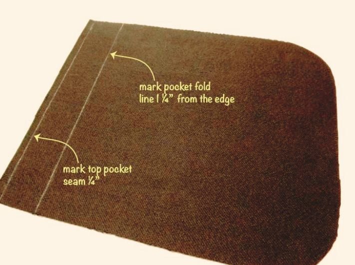 Cut the Pocket Fabric