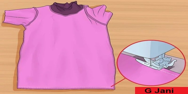 Fold and sew a bottom hem.