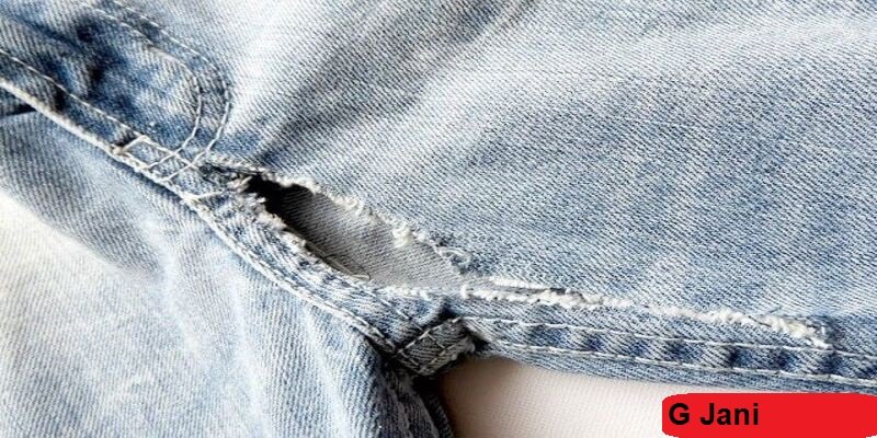 Sew a Hole in jeans