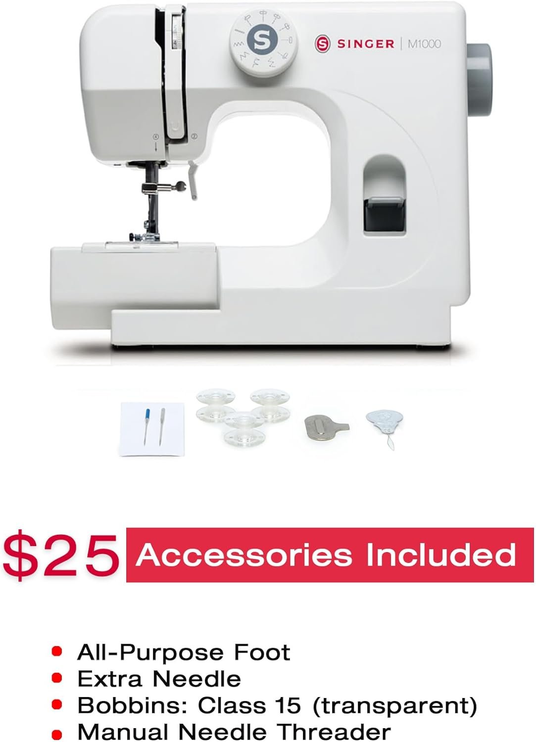 Accessories of SINGER M1000.662 Sewing and Mending Machine