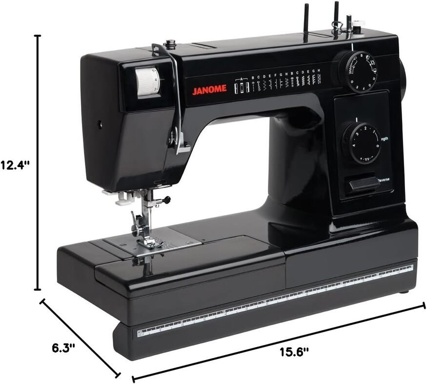 Janome HD1000BE HD1000 Black Edition Dimension
