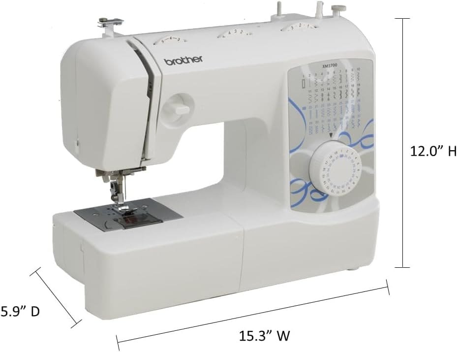 Brother XM3700 Sewing Machine Dimensions