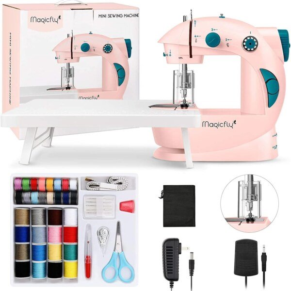 Pink Magicfly Mini Sewing Machine for Beginner, portable: Review