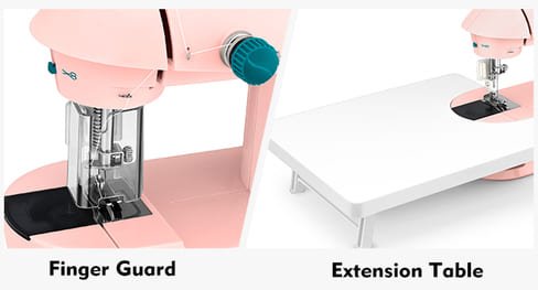 Magicfly Pink Mini Sewing Machine Finger Guard