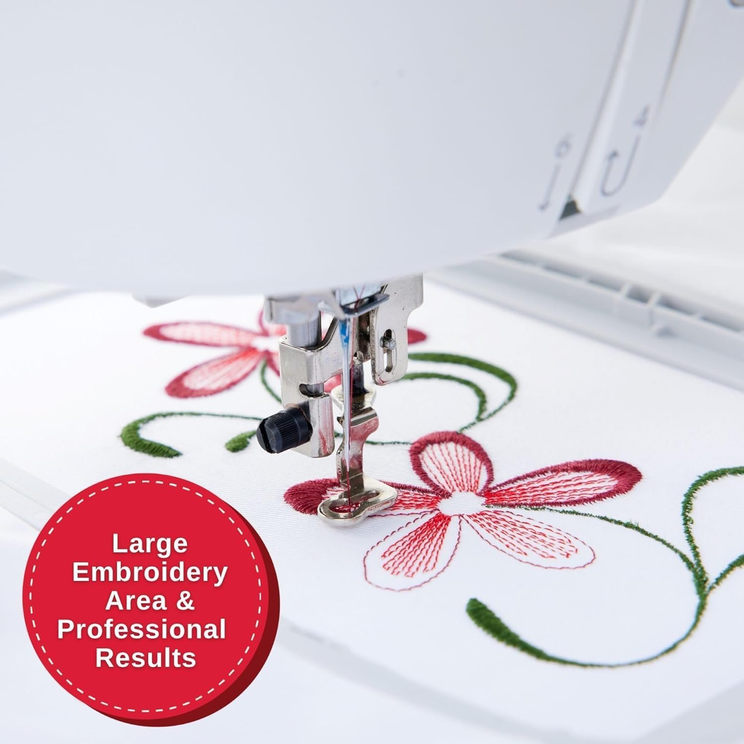 Large Embroidery Area and Professional Results